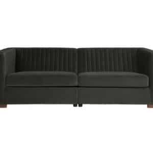 Moderne sofa i velour 215 cm - Varm grøn