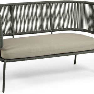 Nadin, Udendørs 2-personers sofa by LaForma (H: 80 cm. B: 135 cm. L: 65 cm., Grøn)