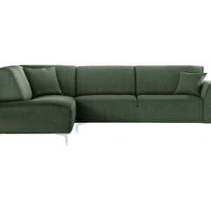 Stradella venstrevendt chaiselong sofa i polyester 274 x 210 cm - Grøn