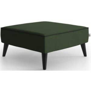 Auteuil puf til sofa i polyester 96 x 64 cm - Sort/Grøn