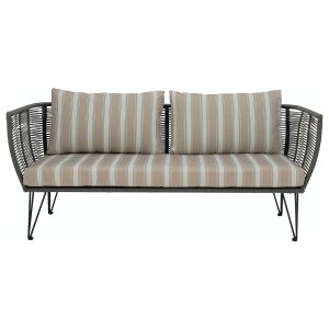 Mundo, Sofa, Metal by Bloomingville (H: 72 cm. B: 74 cm. L: 175 cm., Grøn)