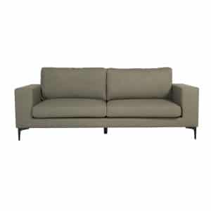VENTURE DESIGN Bolero 3 pers. sofa - grøn polyester og sort metal