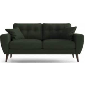 Gallieni 2-personers sofa i polyester B172 cm - Brun/Grøn