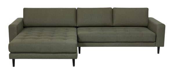 Leone Chaiselong Sofa, Grøn, Vendbar