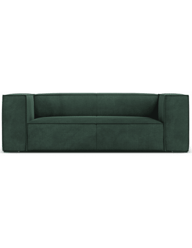 Agawa 2-personers sofa i polyester B211 cm - Sort/Grøn