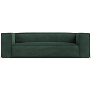 Agawa 3-personers sofa i polyester B227 cm - Sort/Grøn