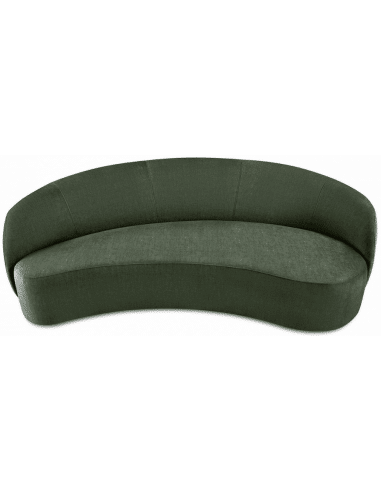 Alice 3-personers sofa i velour højrevendt B210 cm - Grøn