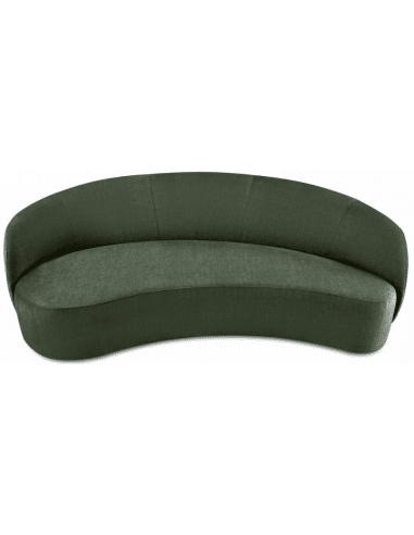 Alice 3-personers sofa i velour venstrevendt B210 cm - Grøn