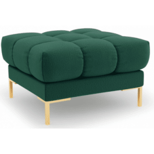 Mamaia puf til sofa i polyester 60 x 60 cm - Guld/Grøn