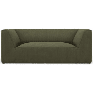 Ruby 2-personers sofa i corduroy B174 x D92 cm - Sort/Grøn