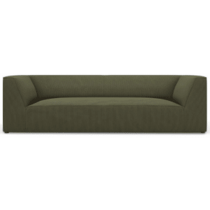 Ruby 3-personers sofa i corduroy B232 x D92 cm - Sort/Grøn