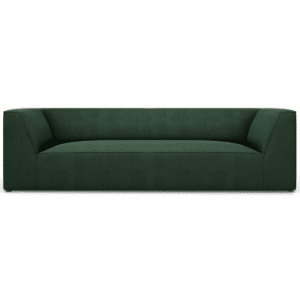 Ruby 3-personers sofa i polyester B232 x D92 cm - Sort/Grøn