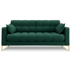 Mamaia 2-personers sofa i polyester B152 x D92 cm - Guld/Grøn