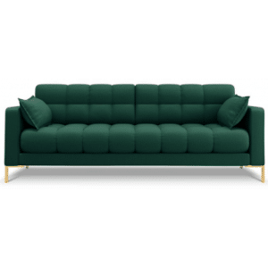 Mamaia 3-personers sofa i polyester B177 x D92 cm - Guld/Grøn