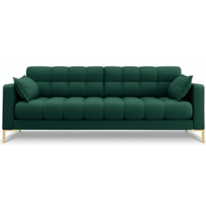 Mamaia 4-personers sofa i polyester B217 x D92 cm - Guld/Grøn