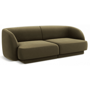 Miley 2-personers sofa i velour B184 x D85 cm - Grøn