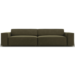 Jodie 4-personers sofa i velour B244 x D102 cm - Sort/Grøn