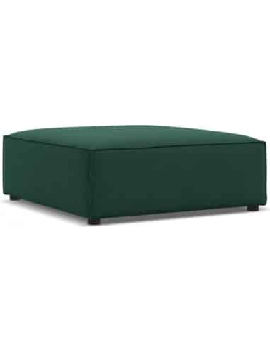 Jodie puf til sofa i polyester B102 x D80 cm - Sort/Grøn