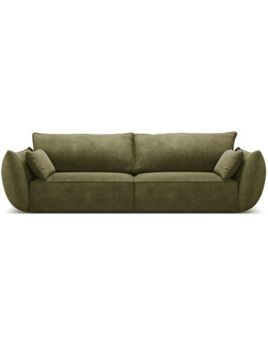 Kaelle 3-personers sofa i chenille B208 cm - Grøn