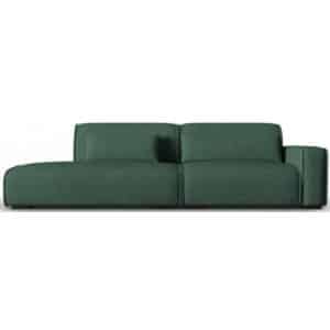 Lina venstrevendt 3-personers sofa i polyester B274 cm - Grøn