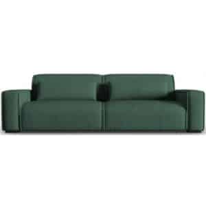 Lina 4-personers sofa i polyester B248 cm - Grøn