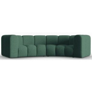Lupine 3-personers buet sofa i chenille B322 x D87 - 135 cm - Sort/Grøn