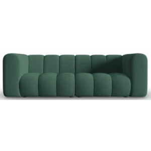 Lupine 3-personers sofa i chenille B228 x D87 cm - Sort/Grøn