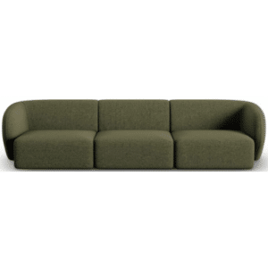 Shane 3-personers sofa i chenille B259 x D85 cm - Grøn