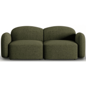 Blair 2-personers sofa i chenille B194 x D87 cm - Grøn melange