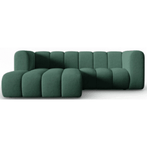 Lupine venstrevendt chaiselong sofa i chenille B228 x D175 cm - Grøn