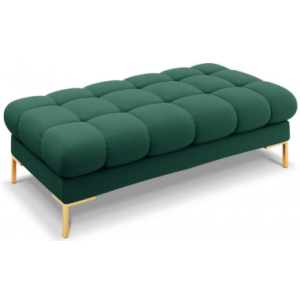Mamaia puf til sofa i polyester 133 x 62 cm - Guld/Grøn