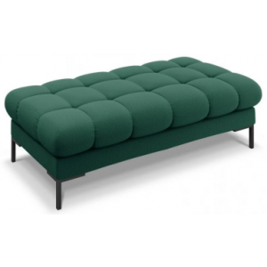 Mamaia puf til sofa i polyester 133 x 62 cm - Sort/Grøn
