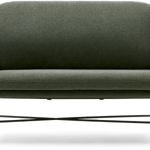 Brida, 2-personers sofa, grøn, H82x128x73 cm, stof