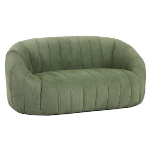 Homeville Parma 2 personers sofa fløjl grøn