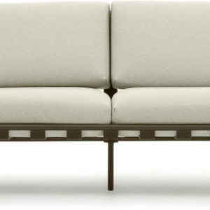 Joncols, Udendørs 3-personers sofa, grøn, H72x224x80 cm, metal