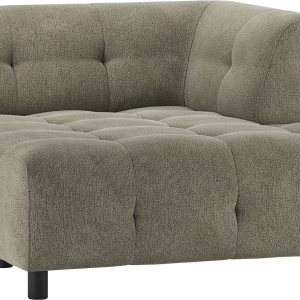 Louis Modulære sofa 1,5 chaiselong med arm højre, chenille grøn H73x140x122 cm