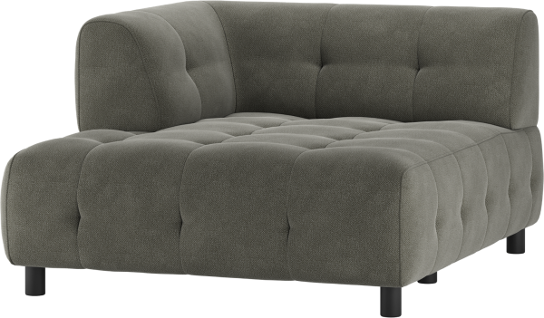 Louis Modulære sofa 1,5 chaiselong med arm venstre, vævet stof grøn H73x140x122 cm