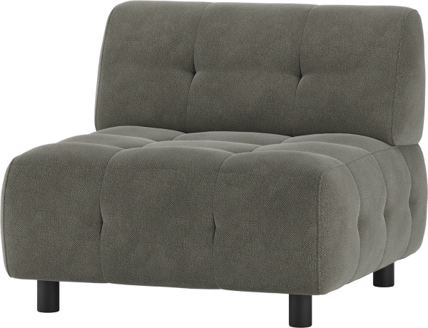 Louis Modulære sofa 1,5-sæder, vævet stof grøn H73x90x90 cm