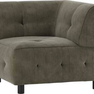 Louis Modulære sofa Hjørneelement, fløjl grøn H73x90x90 cm