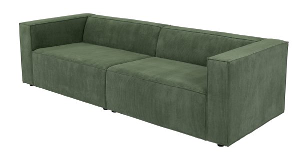 Onyx 3 Pers. Sofa, Grøn Fløjl