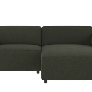 ROWICO Willard 3 pers. modul sofa, m. højre chaiselong - grøn stof