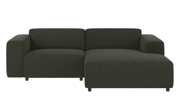 ROWICO Willard 3 pers. modul sofa, m. højre chaiselong - grøn stof