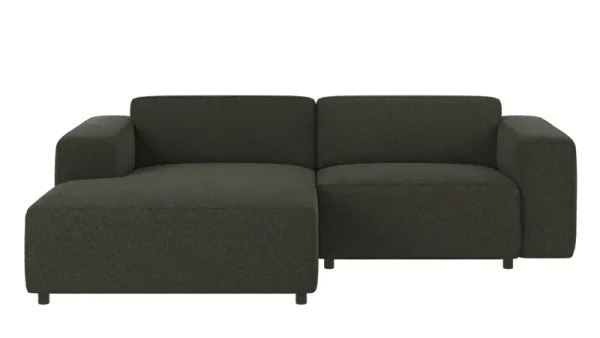 ROWICO Willard 3 pers. modul sofa, m. venstre chaiselong - grøn stof