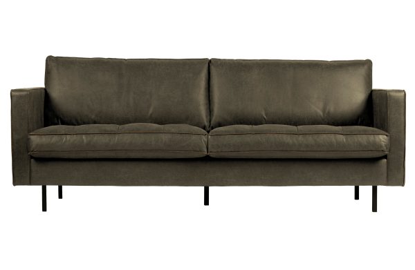 BEPUREHOME Rodeo 2,5 pers. sofa - army grøn stof