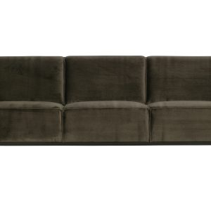 BEPUREHOME Statement 3 pers. sofa - varm grøn fløjl