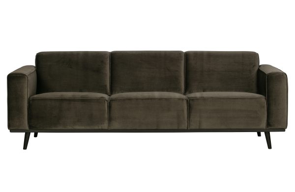 BEPUREHOME Statement 3 pers. sofa - varm grøn fløjl