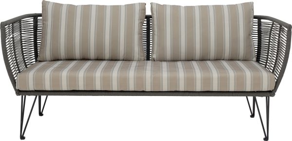 Bloomingville - Mundo Sofa - Grøn - Metal - Havesofa - Flet