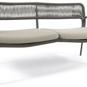 Cailin, Udendørs 2-personers sofa, grøn, H74x150x66 cm, metal