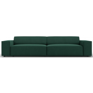 Jodie 3-personers sofa i polyester B204 x D102 cm - Sort/Grøn