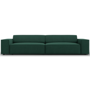 Jodie 4-personers sofa i polyester B244 x D102 cm - Sort/Grøn